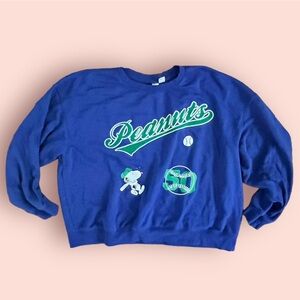 H&M peanuts Snoopy baseball sweatshirt sweaters women like new XL